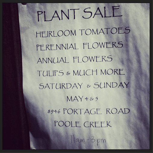 Poole Creek Plant and Seed Sale
