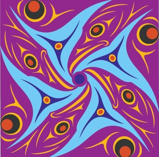 Created by 'Splash' Aaron Nelson-Moody from the Squamish Nation.