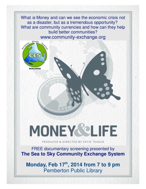 Pemberton Library Money & Life screening