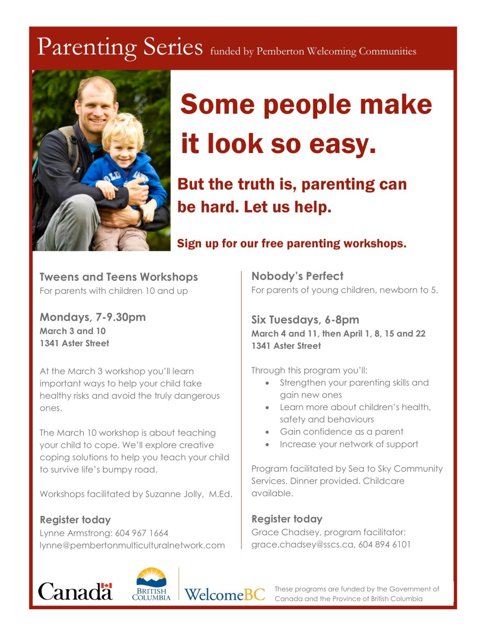 Pemberton Welcoming Communities parenting series
