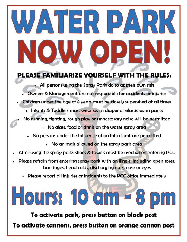 Water Park rules and etiquette