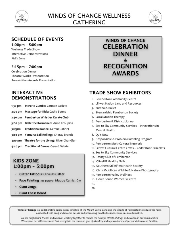 Wellness Gathering schedule