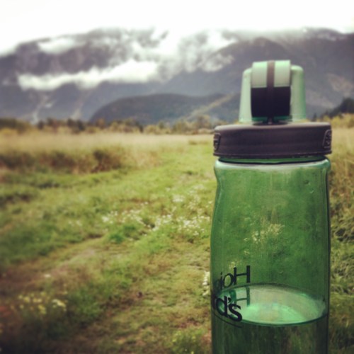 Water Bottle and Mount Currie