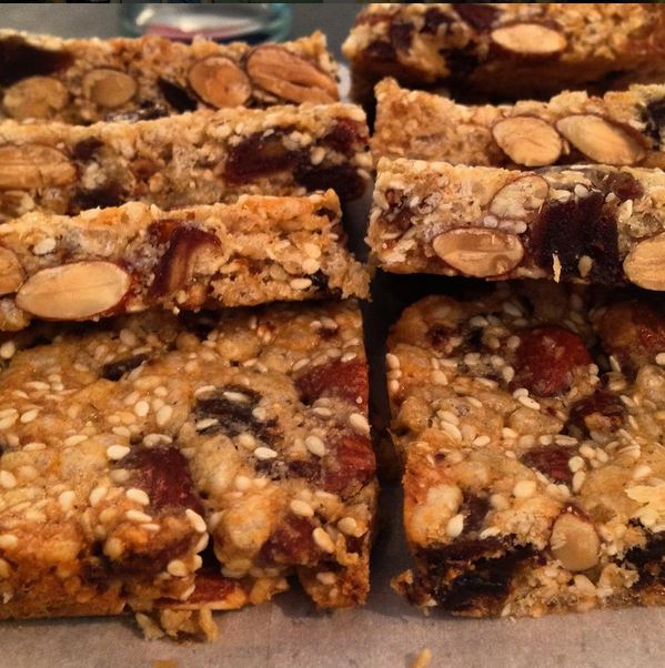 syvlie's tahini energy squares