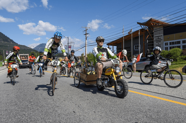 bmx in canada day parade by dave steers