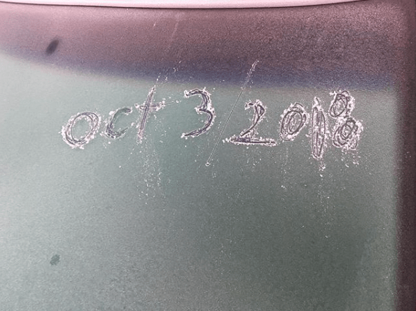 Oct 3 First Frost captured by Johnny Jones