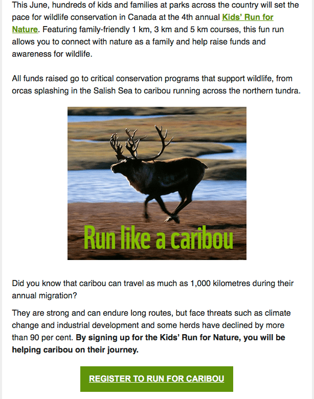 Run like a caribou