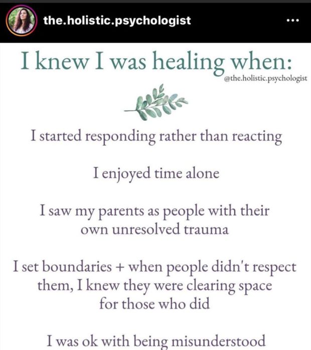 i knew i was healing when